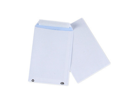 GPV Pochettes d'expédition, 1/2 BC4, 125 x 324 mm, blanc