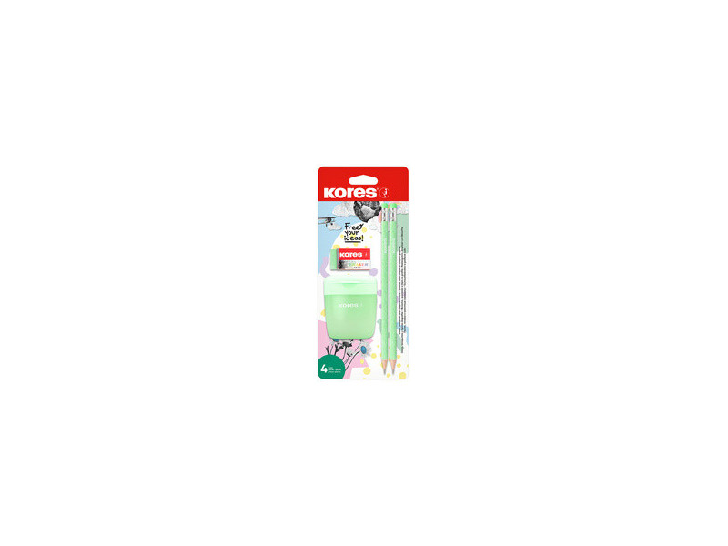 Kores Kit crayon de papier 'Pastel', 4 pièces