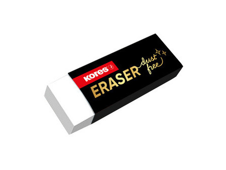 Kores Gomme en plastique 'Dust Free', blanc