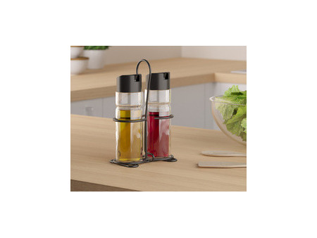 metaltex Ménagère huile & vinaigre Spice Line, 3 pièces