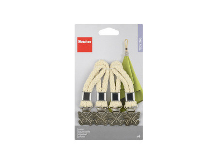 metaltex Pince à torchon 'Papillon', set de 4