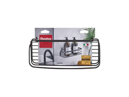 metaltex Étagère de douche Origin LAVA, 1 niveau, noir