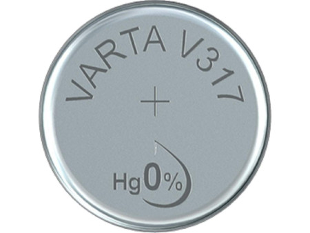 VARTA Pile oxyde argent pour montres, V317 (SR62), 1,55 Volt