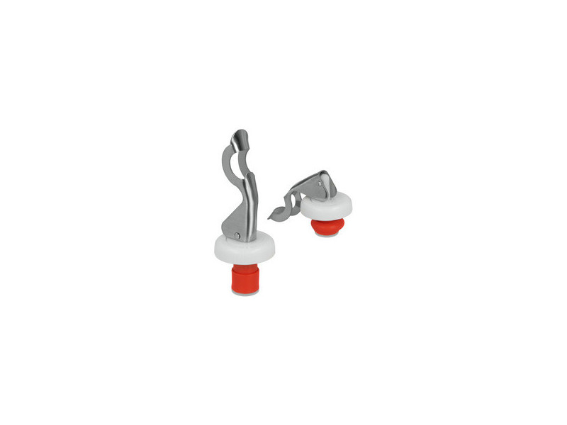 metaltex Bouchon à levier, inox, set de 2