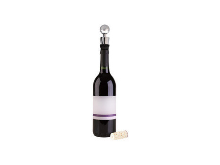 metaltex Bouchon de bouteille, argent/noir