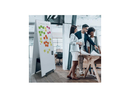 sigel Tableau blanc mobile Meet up, blanc/noir