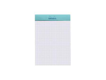 RHODIA Bloc agrafé No. 13, A6, quadrillé 5x5, paon