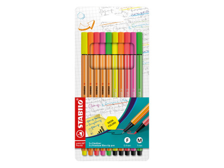 STABILO Feutre Pen 68 / feutre à pointe fine point 88, étui