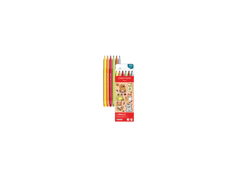 CARAN D'ACHE Feutre FIBRALO KAWAII Monsters, set de 6