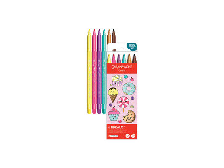 CARAN D'ACHE Feutre FIBRALO KAWAII Monsters, set de 6