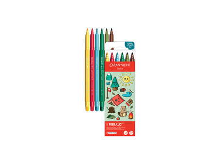 CARAN D'ACHE Feutre FIBRALO KAWAII Monsters, set de 6