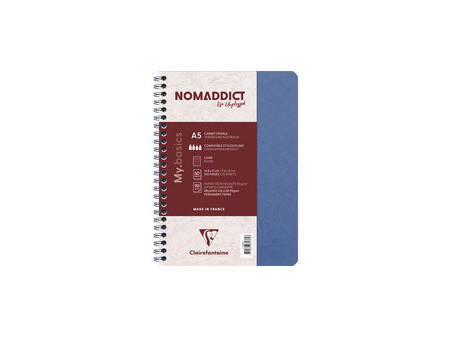 Clairefontaine Carnet à spirale NOMADDICT, A5, tabac