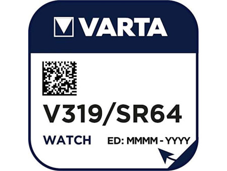VARTA Pile oxyde argent pour montres, V319 (SR64), 1,55 Volt