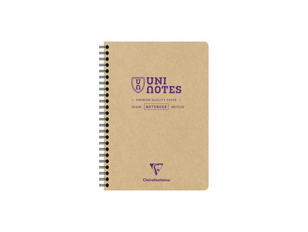 Clairefontaine Cahier à spirale UNI NOTES, A5, quadrillé