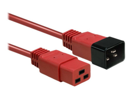 LINDY 1m IEC C19 to C20 Cable Red
