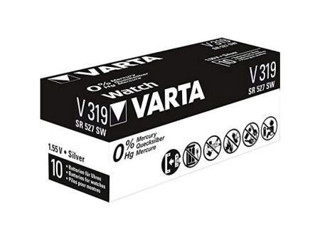 VARTA Pile oxyde argent pour montres, V319 (SR64), 1,55 Volt
