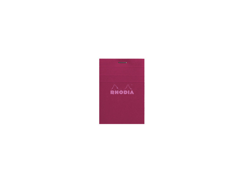 RHODIA Bloc agrafé No. 11, A7, quadrillé 5x5, rose poudré