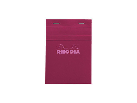 RHODIA Bloc agrafé No. 13, A6, quadrillé 5x5, bleu azur