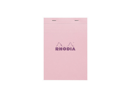 RHODIA Bloc agrafé No. 16, A5, quadrillé 5x5, prune