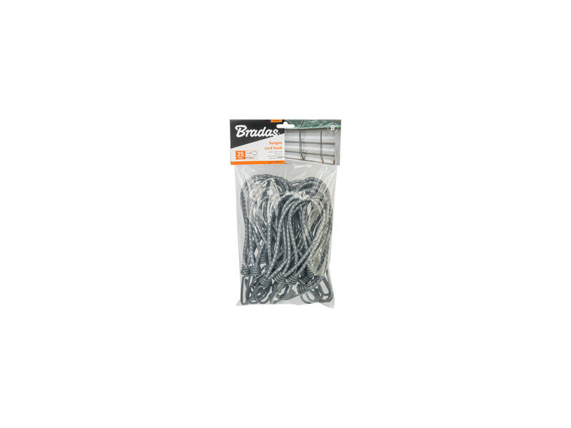Bradas Tendeur BUNGEE CORD HOOK, 200 mm, set de 25