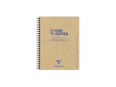 Clairefontaine Cahier à spirale UNI NOTES, A5+, quadrillé