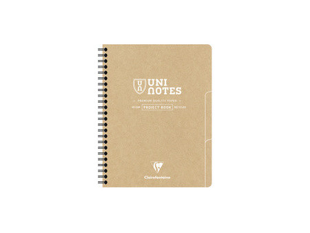 Clairefontaine Cahier à spirale UNI NOTES, A5+, quadrillé
