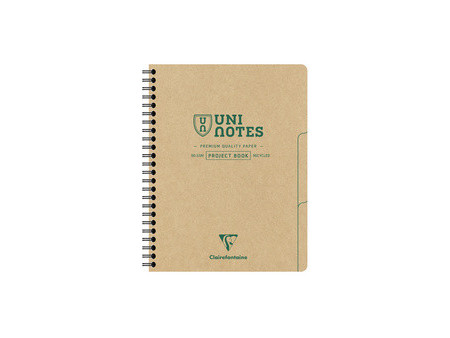 Clairefontaine Cahier à spirale UNI NOTES, A5+, quadrillé