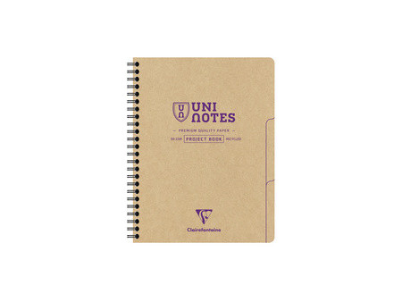 Clairefontaine Cahier à spirale UNI NOTES, A5+, quadrillé