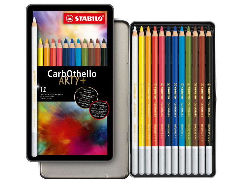 STABILO Crayon pastel CarbOthello ARTY+, étui de 12