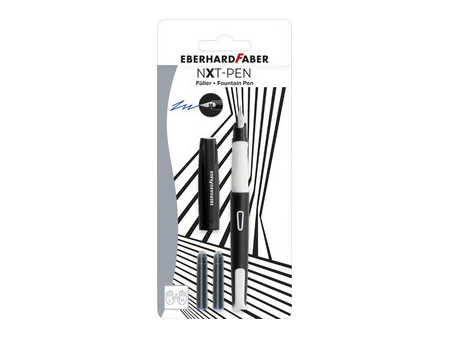 EBERHARD FABER Stylo à plume NXT-Pen, blister, gris/noir