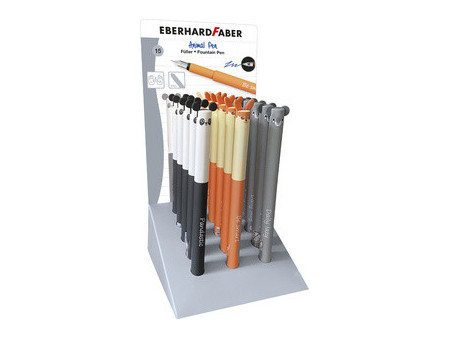 EBERHARD FABER Stylo-plume Animal Pen, présentoir de 15