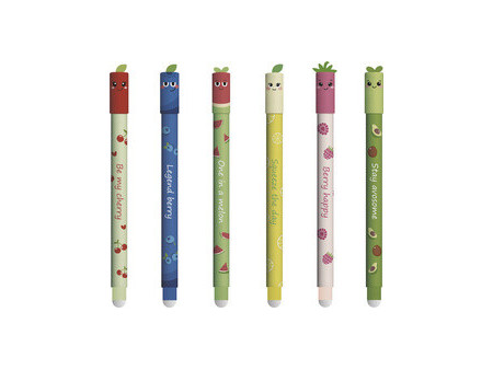 EBERHARD FABER Stylo gel Fruity Erase it!, présentoir de 36