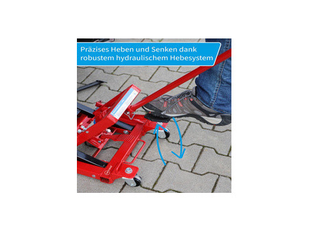 cartrend Cric pour moto, capacité de charge: 680 kg, rouge