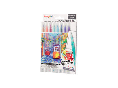 PentelArts Feutre pinceau Brush Sign Pen Twin 'Landscape'