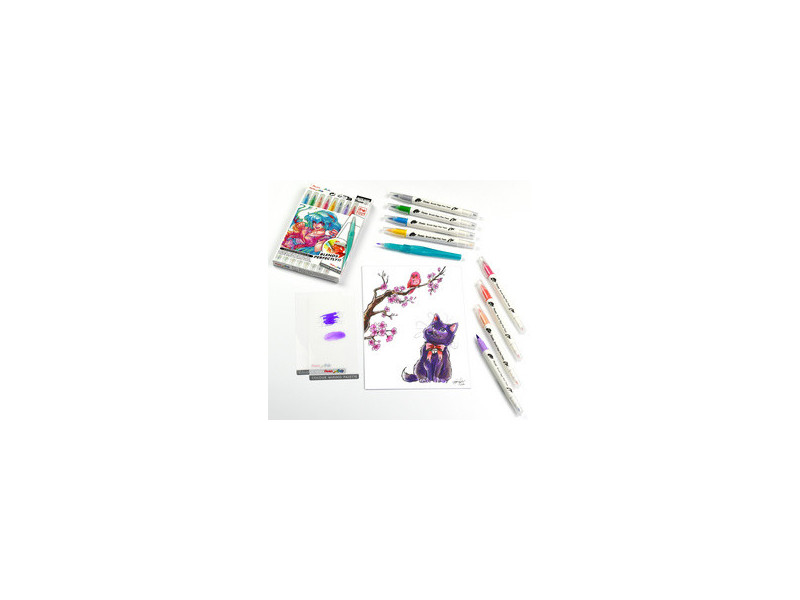 PentelArts Feutre pinceau Brush Sign Pen Twin 'Manga'