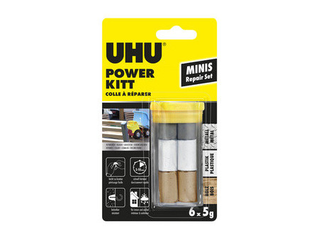 UHU Colle à modeler bicomposant REPAIR ALL POWER KITT MINIS