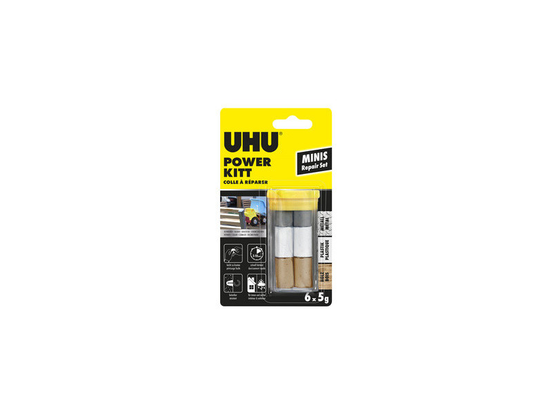 UHU Colle à modeler bicomposant REPAIR ALL POWER KITT MINIS