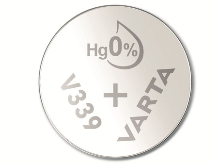 VARTA pile oxyde argent pour montres, V339, 1,55 Volt