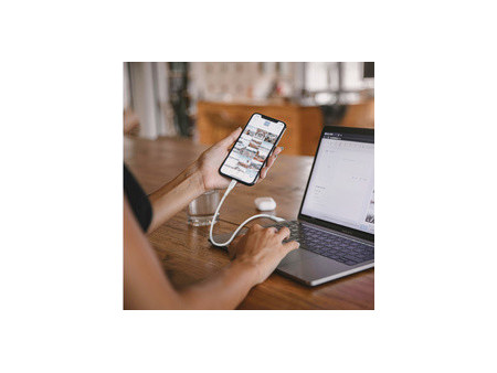 LogiLink Câble USB 2.0, USB-C - USB-C, 2,0 m, blanc