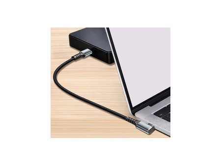 LogiLink Câble USB 3.2, USB-C - USB-C coudé, 0,5 m