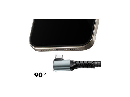 LogiLink Câble USB 3.2, USB-C - USB-C coudé, 0,5 m