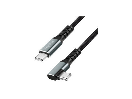 LogiLink Câble USB 3.2, USB-C - USB-C coudé, 0,5 m