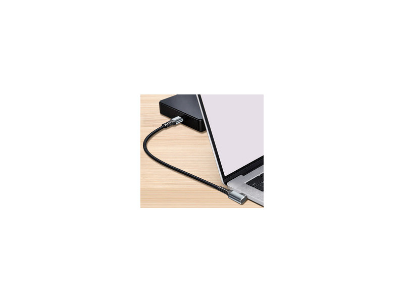 LogiLink Câble USB 3.2, USB-C - USB-C coudé, 1,0 m