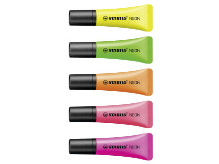 STABILO Surligneur NEON, dans un filet de 5