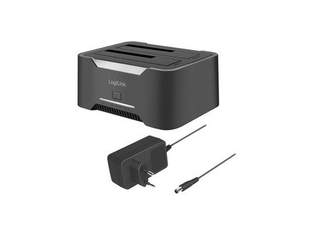 LogiLink Station d'accueil double USB 3.2 pour HDD/SSD