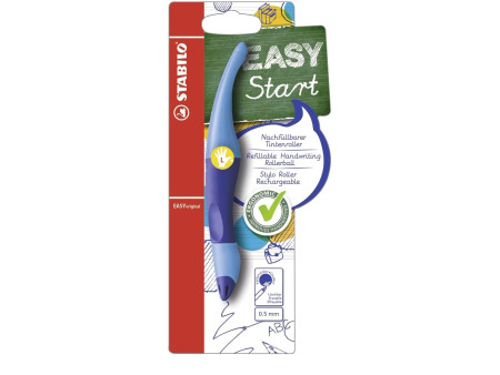 STABILO Stylo roller EASYoriginal, pour gauchers, bleu