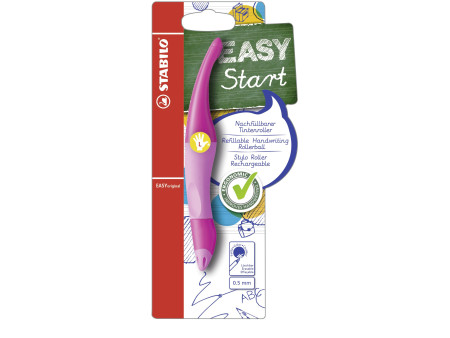 STABILO Stylo roller EASYoriginal, pour gauchers, rose