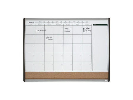 nobo Tableau combiné à grille de calendrier, (l)585x(H)430mm