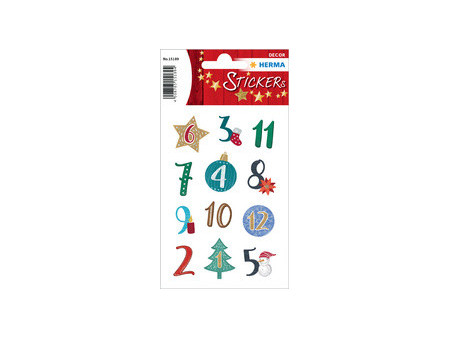 HERMA Autocollants de Noël DECOR 'Calendrier de l'Avent'