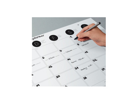 sigel Sous-main bloc papier / Calendrier mural, noir-blanc
